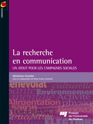 cover image of La recherche en communication